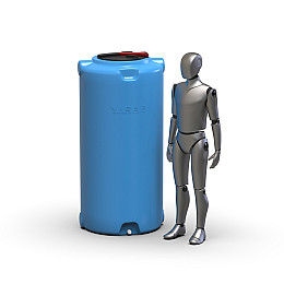 Бочка пластиковая 750л голуба піщева Viger