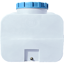 Емність 500 л квадратна ГК ПластБак біла