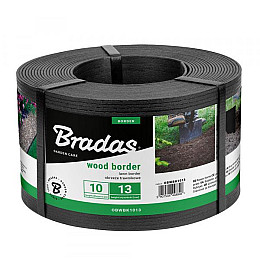 Бордюр Wood Border 130х28 мм 10 м черный Bradas