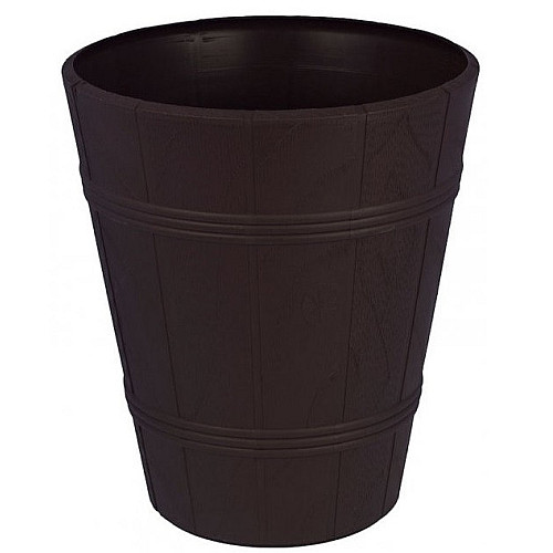 Горшок для цветов Derevo Palma-4 20 л коричневый Form-Plastic