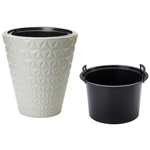 Горшок для цветов Form-Plastic Diamant - 40 серый 32 л