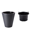 Горшок для цветов Rattana 40 антрацит Form-Plastic