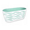 Горшок для цветов Sahara Duo Oval-35 6 л белый-ментол Form-Plastic