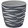 Горшок для цветов Sahara Duo-14 1,65 л антрацит-серый Form-Plastic