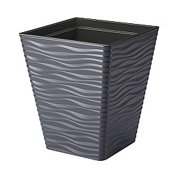 Горшок для цветов Sahara kwadro-40 антрацит Form-Plastic