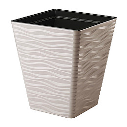 Горшок для цветов Sahara kwadro-40 бежевый Form-Plastic 41 л