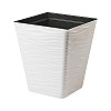 Горшок для цветов Sahara kwadro-40 белый Form-Plastic 41 л