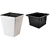 Горшок для цветов Sahara kwadro-40 белый Form-Plastic 41 л