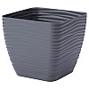 Горшок для цветов Sahara mini kwadro-15 2 л антрацит Form-Plastic
