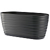 Горшок для цветов Sahara mini oval 2,7 л антрацит Form-Plastic