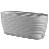 Горщик для квітів Sahara mini oval 2,7 л сірий Form-Plastic