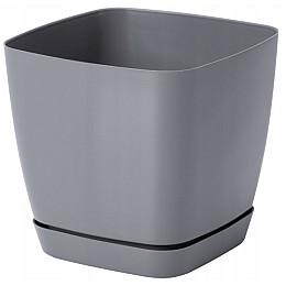 Горшок для цветов Toscana Kwadro-11 1 л серый Form-Plastic