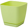 Горшок для цветов Toscana Kwadro-15 2,5 л светло-зеленый Form-Plastic