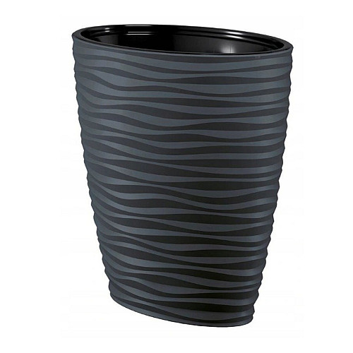 Горшок для цветов Сахара-Дюна Эллипс-60 антрацит Form-Plastic