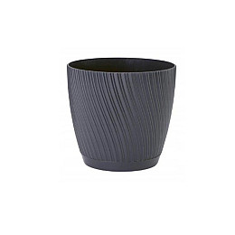 Горшок Мика-13 1,14 л антрацит Form-Plastic