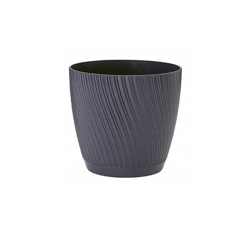 Горшок Мика-17 2,53 л антрацит Form-Plastic