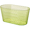 Кашпо Diamant-mini Oval-23 2 л прозрачно-салатовый Form-Plastic