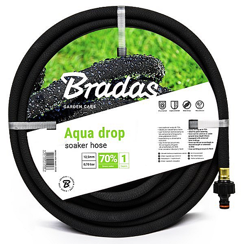 Сочащийся шланг AQUA-DROP 1/2" – 7,5м Bradas