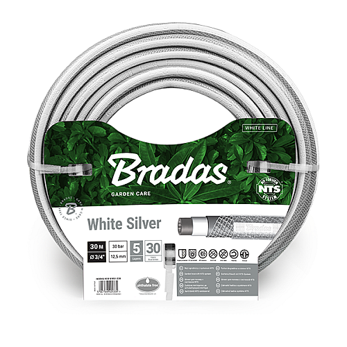 Шланг для поливу NTS WHITE SILVER 3/4" – 30м Bradas