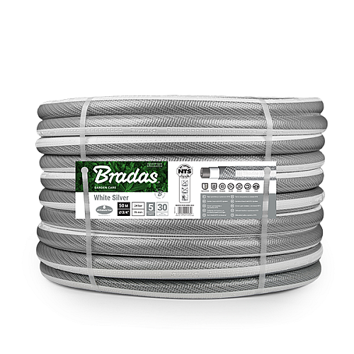 Шланг для поливу NTS WHITE SILVER 3/4" – 50м Bradas