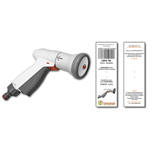 Пистолет для полива SUPER SPRAY WHITE LINE Bradas