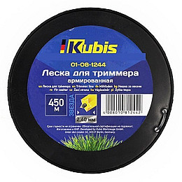 Леска для триммера 2.4 мм 450 м армированная звезда бухта Kubis 01-08-1244