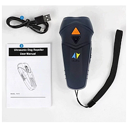 Відлякувач собак Ultrasonic PU70 з ліхтариком і функцією дресирування (2098547083)