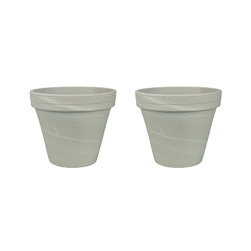 Горшки керамические 2 шт Spang Гладкий h 10*d11*v 0.5 гранит (000006492)