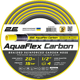 Поливочный шланг для сада и огорода 2E AquaFlex 20 м 1/2 Carbon iz15807