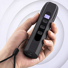 Отлякувач собак ультразвуковий Ultrasonix Q7 з ліхтариком Type-C Чорний (Q7BB)