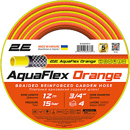 Поливочный шланг для огорода 2E AquaFlex 3/4 12 м Orange