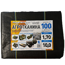 Агротекстиль для клубники проти бур’янів Shadow 100 г/м2 1,7 х 10 м Чорний