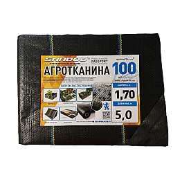 Агроткань для мульчування грядок застилочна Shadow 100 г/м2 1,7 х 5 м Чорний