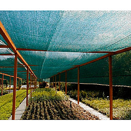 Сітка затінююча для рослин АгроКремінь з люверсами 65 3х3 м Зелений