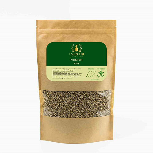 Семена коноплі харчові Craft Oil 500 г (2072159950)