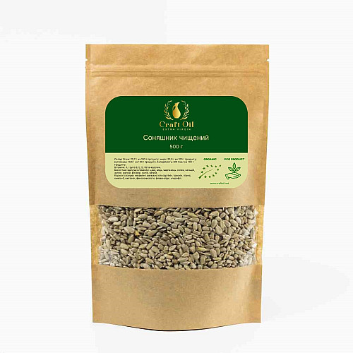 Семечки подсолнуха Craft Oil Чищеные ядра 500 г (2072175080)
