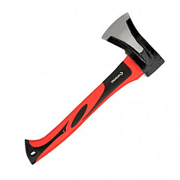 Колун кованый INTERTOOL HT-0274 1000 г 380 мм Червоний-чорний (50909)