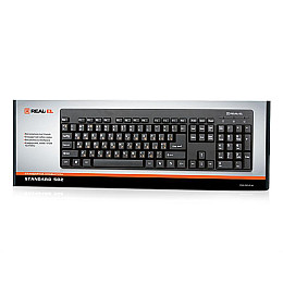 Клавиатура REAL-EL Standard 502 USB Black USB (EL123100023)