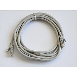 Патч-корд литой Atcom UTP RJ45 Cat.5e 3 м серый