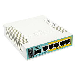 Маршрутизатор MikroTik RouterBOARD RB960PGS hEX PoE (800МГц/128Мб, 1xUSB, 5х1000Мбіт, Passive PoE)