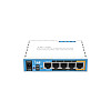 Бездротовий маршрутизатор MikroTik hAP RB951Ui-2ND (N300, 650MHz/64Mb, 5хFE, 1хUSB, 580mW, PoE in, PoE out, антена 2,5 дБі)