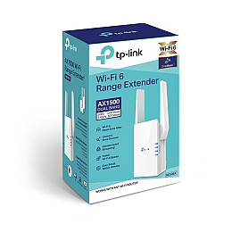 Точка доступу TP-Link RE505X (AX1500, Wi-Fi 6, 1xGE, OneMesh, 2 зовнішні антени, підсилювач Wi-Fi сигналу)