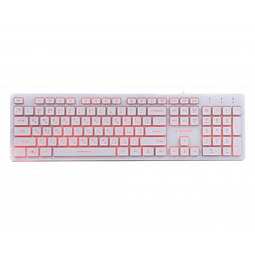 Клавиатура Gembird KB-UML3-01-W-UA Ukr USB White