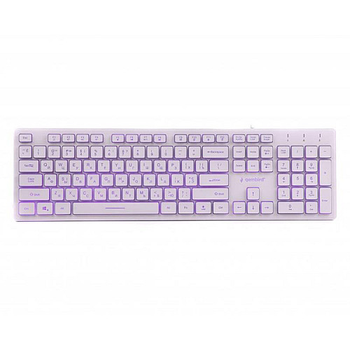 Клавиатура Gembird KB-UML3-01-W-UA Ukr USB White