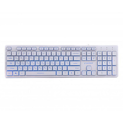 Клавиатура Gembird KB-UML3-01-W-UA Ukr USB White