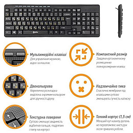 Клавіатура Piko KB-108 Black (1283126467103) USB