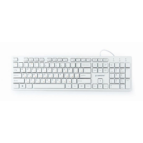 Клавіатура Gembird KB-MCH-03-W-UA Білий USB УКР