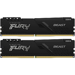 Модуль пам'яті DDR4 2x16GB/3600 Kingston Fury Beast Black (KF436C18BBK2/32)