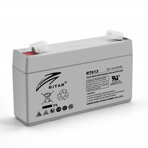 Акумуляторна батарея AGM Ritar RT613 6V 1.3Ah
