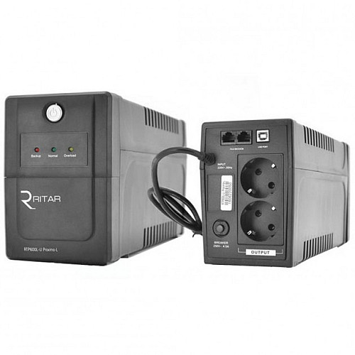 ИБП Ritar RTP600L-U (360W) лінійно-інтерактивний